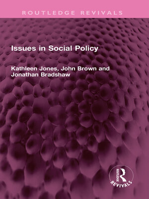 cover image of Issues in Social Policy